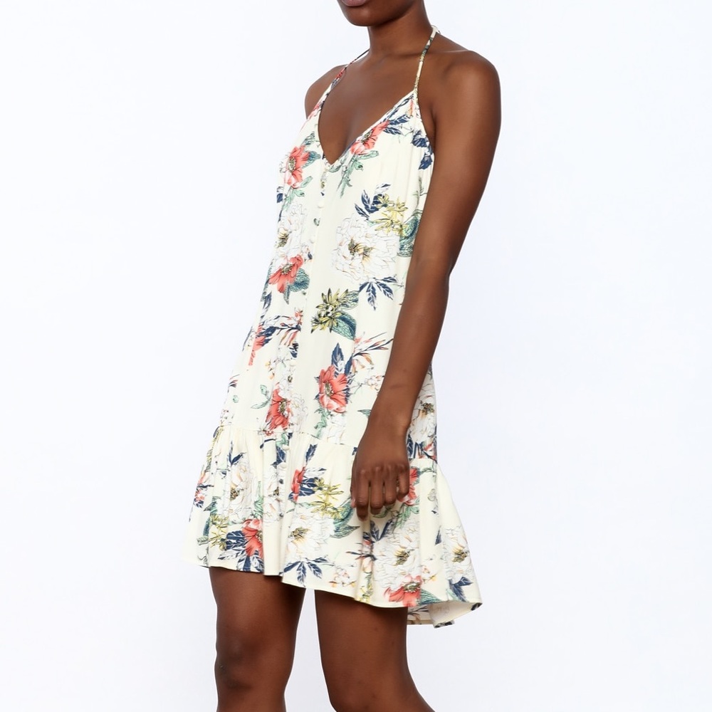 Minkpink Ivory Halter mini dress